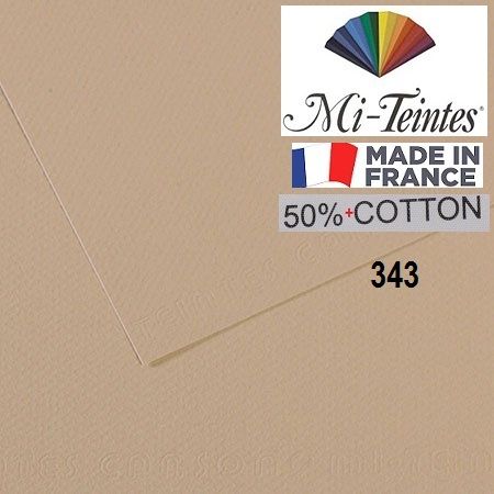 ХАРТИЯ за ПАСТЕЛ и ДИЗАЙН CANSON Mi-Teintes 160g 50x65  GRIS TRIANON - 343