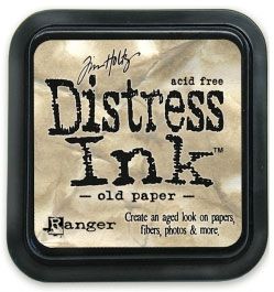 Distress ink pad by Tim Holtz - Тампон, "Дистрес" техника - Old paper