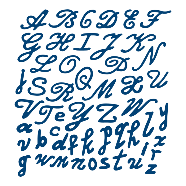 ALPHABET Tattered Lace Dies - Детайлни ажурни щанци - Ornate Alphabet