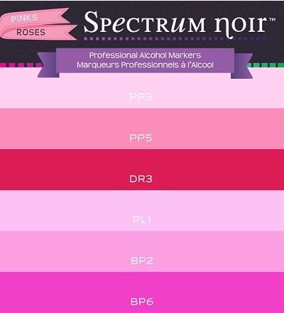 # Spectrum Noir PINKS - Двувърхи дизайн маркери 6цв РОЗОВА ГАМА