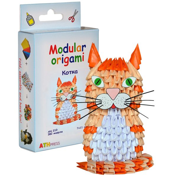 Комплект Модулно оригами "Котка"