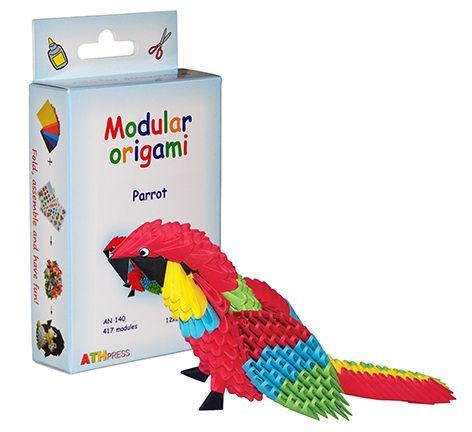 Комплект Модулно оригами "Папагал"