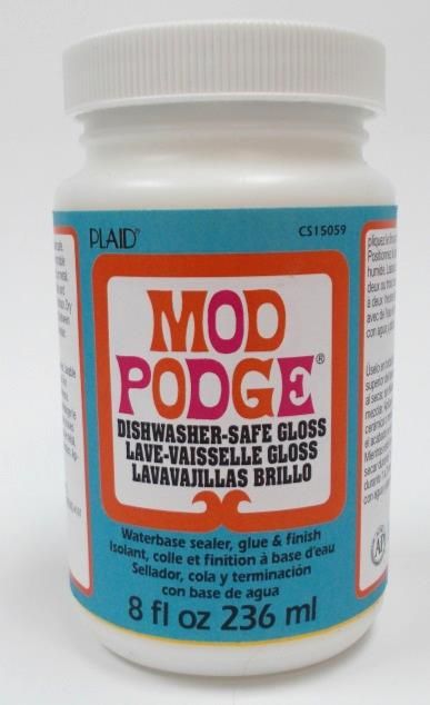 MOD PODGE Dishwasher Safe Gloss 8 oz., USA - Високо устойчиво лак/лепило, ГЛАНЦ 236 мл.