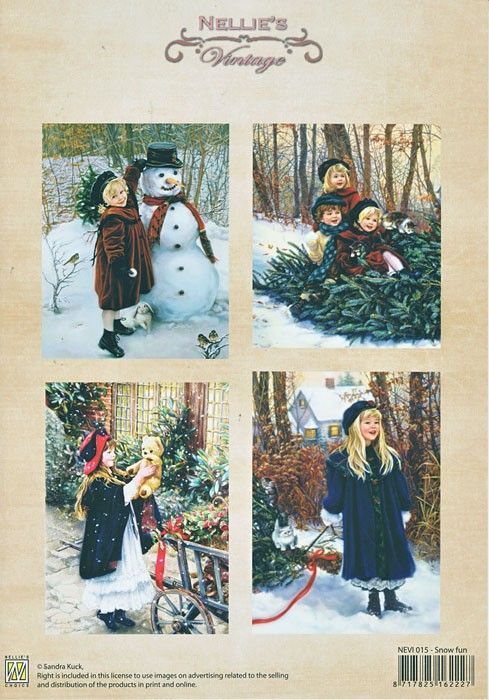 A4 DECOUPAGE Christmas Vintage  - АРТ декупажна хартия / 015