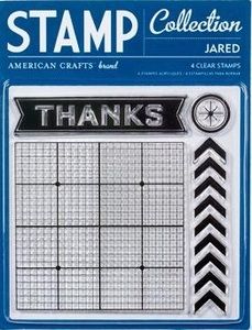 AMERICAN CRAFTS  STAMP JARED - Дизайнерски печати 