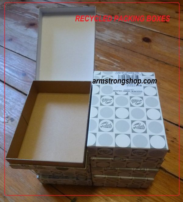 CRAFT BOXES  - 10бр рециклируеми твърди кутийки за декупаж 13,5х9,8х3,2см