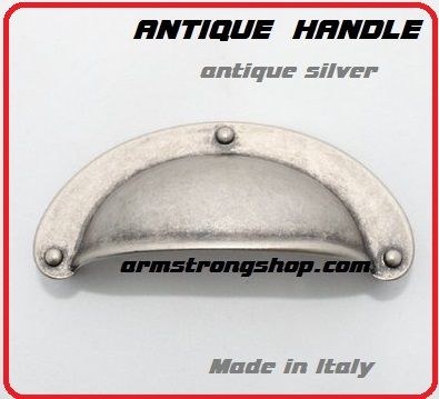 ANTIQUE HANDLE - Метална дръжка за чекмедже ANT SILVER