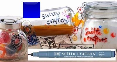 SUITTO CRAFTERS MEDIUM - Перманентен маркер Japan * BLUE