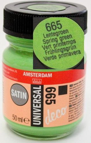  DECORFIN Universal satin, TALENS - Екстра фин акрил 50 ml, 665 SPRING GREEN