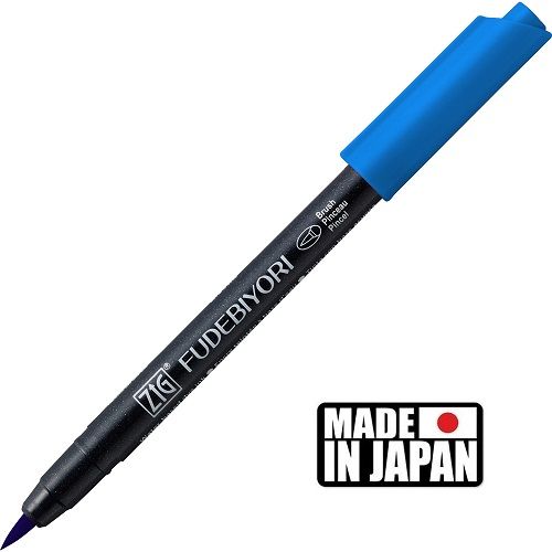 FUDEBIYORI BRUSH PEN * JAPAN - маркер четка PERSIAN BLUE