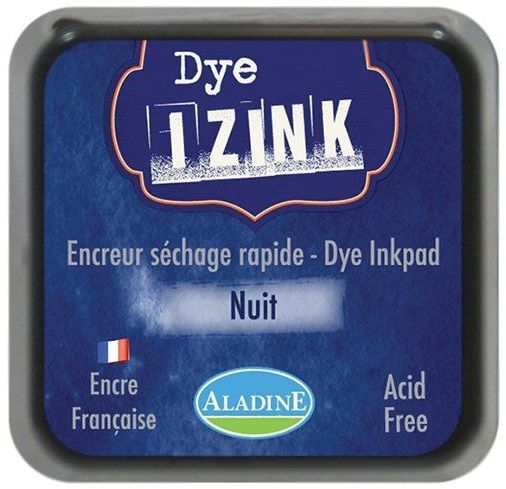 IZINK DYE MIDI PAD   - Тампон с ярък отпечатък BLUE NUIT