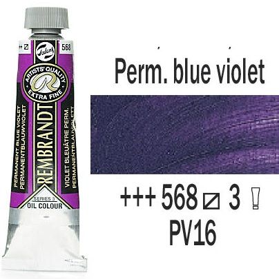 REMBRANDT Екстра Фини Маслени Бои 40 мл. - Perm. Blue Violet  3, № 568