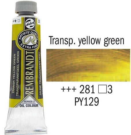 REMBRANDT Екстра Фини Маслени Бои 40 мл. - Transparent Yellow Green 3 серия № 281