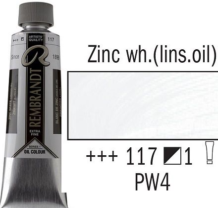 REMBRANDT Екстра Фини Маслени Бои 40 мл. - Zink White(lins oil) 1, № 117