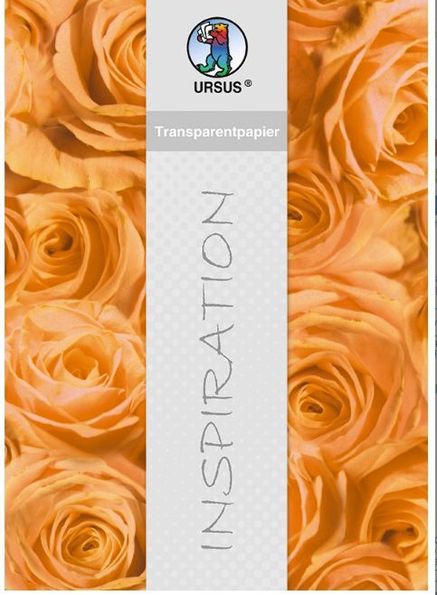Ursus, Germany - Фигурален цветен паус 115 гр. - А4 - Рози