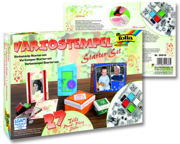 FOLIA VARIO STAMP SET - Стартов к-кт силиконови печати 27 части