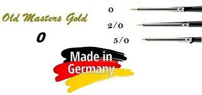 OLD MASTERS Gold . Germany  - Четкa Gold Taklon № 0