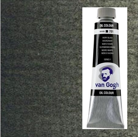 VAN GOGH Oil, 40ml * IVORY BLACK - Маслена боя - Айвъри черна * 701