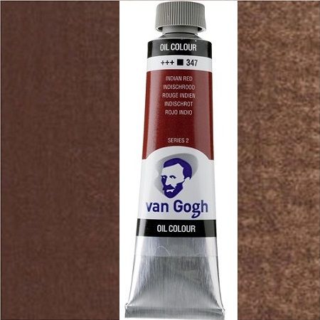 VAN GOGH Oil, 40ml * INDIAN RED - Маслена боя -  Индиан червена * 347