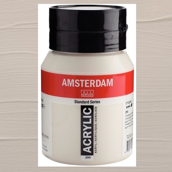 AMSTERDAM ACRYLIC 500ml - Акрилна боя за живопис - Titanium buff deep 290