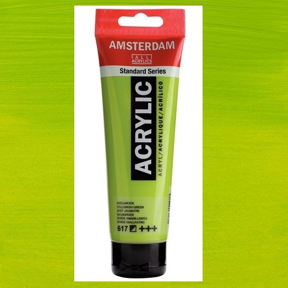 AMSTERDAM ACRYLIC - Акрилна боя за живопис 120 мл. - Yellow green 617