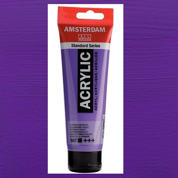 AMSTERDAM ACRYLIC - Акрилна боя за живопис 120 мл. - Ultramarine violet 507