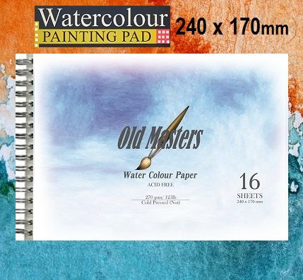 OLD MASTERS Watercolour BLOCK  270g - АКВАРЕЛЕН блок-спирала 16л / 240x170