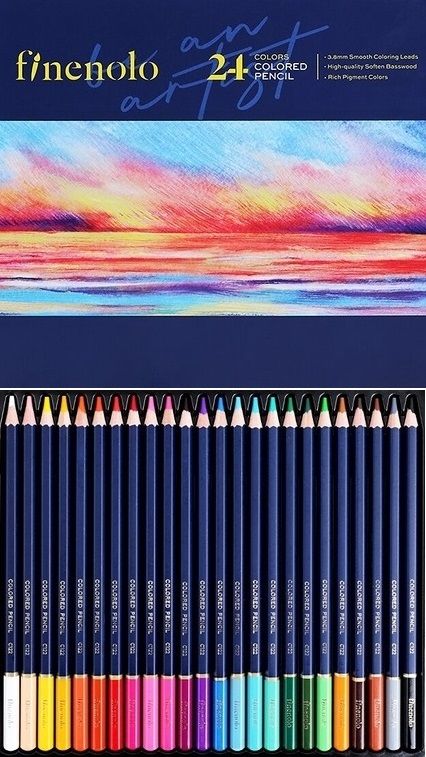 FINENOLO coloured pencils 24- Фини цветни моливи 24цв
