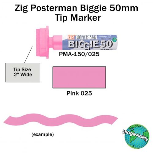 ZIG POSTERMAN, Made in Japan - Акрилен Плакат Маркер 5 см.  - Розов