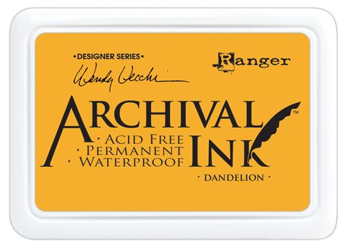 ARCHIVAL INK PAD, USA - Tампон с архивно перманентно мастило, Dandelion 