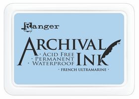 ARCHIVAL INK PAD, USA - Tампон с архивно перманентно мастило, French Ultramarine