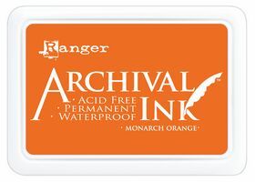 ARCHIVAL INK PAD, USA - Tампон с архивно перманентно мастило, Monarch Orange
