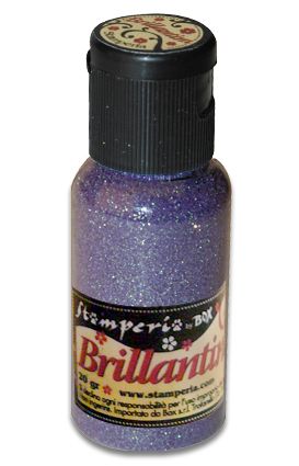 Brillantini,Stamperia -Диамантен брокат за декорация 20 гр. - Lilac