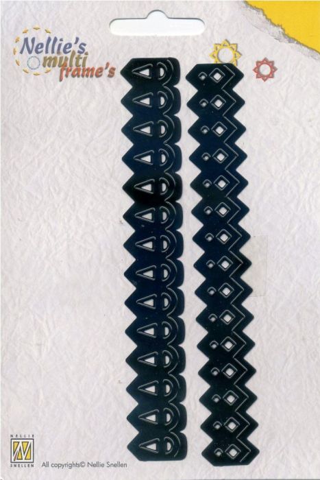 Nellie Snellen, Multi Frame`s -Орнаментни бордюрни щанци за рязане и релеф, 2 бр. MFD019