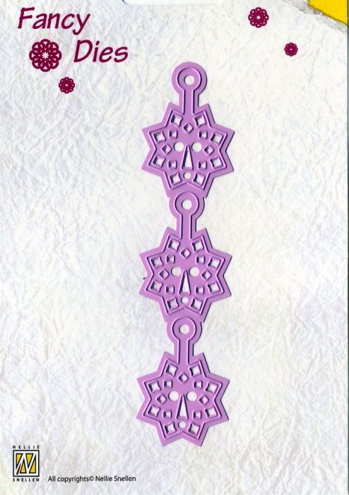 Nellie Snellen, Fancy Dies - Комбинирани орнаментни щанци за рязане и релеф, 3 бр. FD010