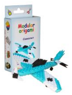 Комплект Модулно оригами "Син самолет"
