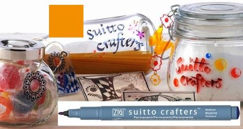 SUITTO CRAFTERS MEDIUM - Перманентен маркер Japan * ORANGE