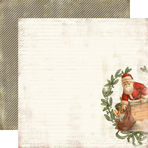 CARTA BELLA USA # CHRISTMAS DAY - Дизайнерски скрапбукинг картон 30,5 х 30,5 см.