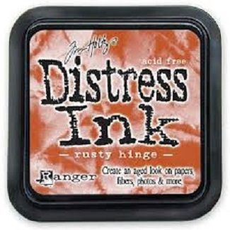 Distress ink pad by Tim Holtz - Тампон, "Дистрес" техника - Rusty hinge