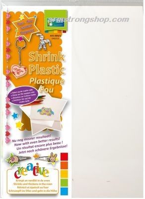 SHRINK PLASTIC A4 / 4бр - Шринк пластмаса  # WHITE - Бяла