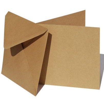 KRAFT cards & envelopes 5" X 7" - 50 КРАФТ картички и пликове 12.5 Х 17.5