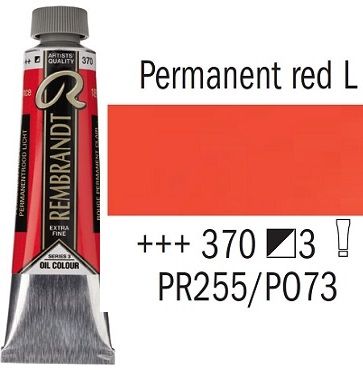 REMBRANDT Екстра Фини Маслени Бои 40 мл. - Permanent Red Light 3, № 370