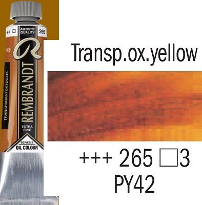 REMBRANDT Екстра Фини Маслени Бои 40 мл. - Transparent Oxide Yellow 3, № 265