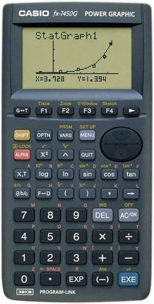 CASIO  fx-7450g - Научен  графичен калкулатор 
