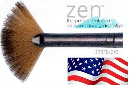ZEN 73 Fan, USA - Профи `ветрило` четка за различни техники №2/0