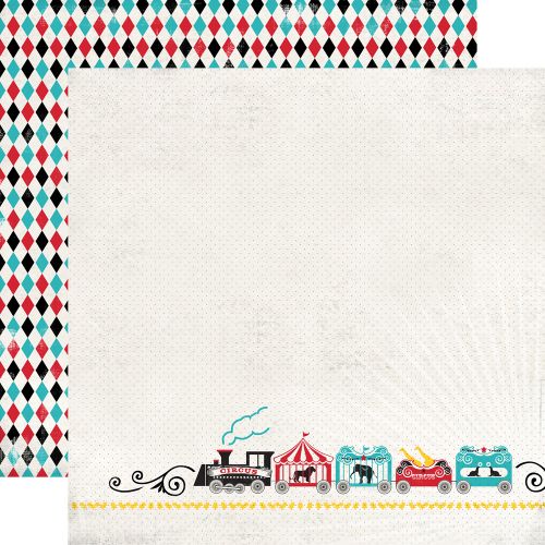 CARTA BELLA USA # CIRCUS PARTY - Дизайнерски скрапбукинг картон 30,5 х 30,5 см. 