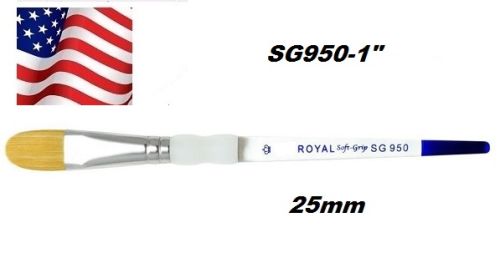 # ROYAL SOFT GRIP OVAL WASH, USA -  четка за различни техники 1" / 25mm