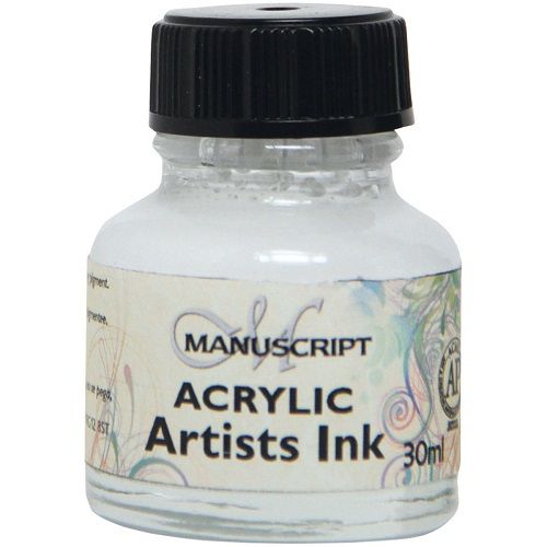 MANUSCRIPT ARTIST ACRYLIC  INK - WHITE