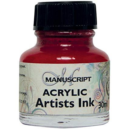 MANUSCRIPT ARTIST ACRYLIC  INK - CRIMSON