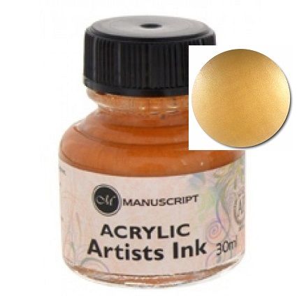 MANUSCRIPT ARTIST ACRYLIC  INK - GOLD